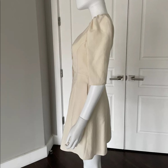 BA&SH Astrid puff sleeves linen dress - Picture 3 of 7